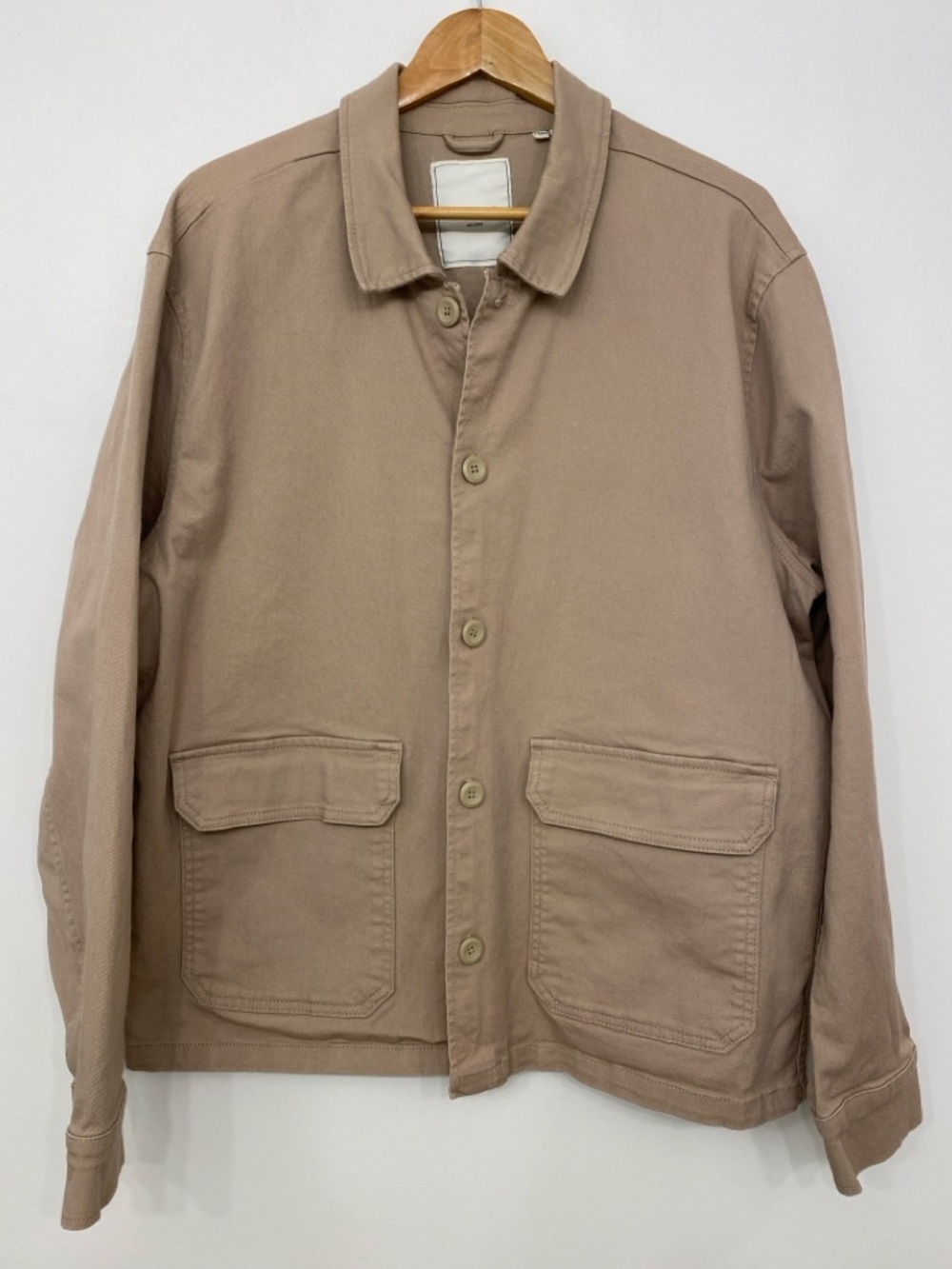 Produkt Aksel Overshirt Jacket Tan Beige Cotton Chore Coat Workwear Men’s XXL
